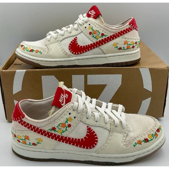 Nike SB Dunk Low Decon N7 Opti Yellow/University Red Sz 8 FD6951-700 - Picture 3 of 7